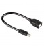Adaptor USB miniB-Asocket 15cm HAMA