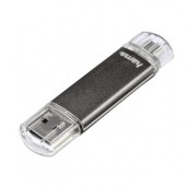 Stick USB HAMA Laeta Twin 16GB 10 MB/s gri