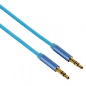 Cablu audio Jack-Jack 3.5mm pentru smartphone Gold-Plated 1.5m albastru HAMA Color