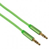 Cablu audio Jack-Jack 3.5mm pentru smartphone Gold-Plated 1.5m verde HAMA Color