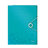 Mapa pentru conferinte A4 4 compartimente turcoaz metalizat LEITZ WOW