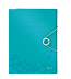 Mapa pentru conferinte A4 4 compartimente turcoaz metalizat LEITZ WOW