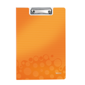 Clipboard A4 cu coperta portocaliu metalizat LEITZ WOW
