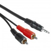 Cablu audio jack HAMA 3.5mm/ 2RCA 2m