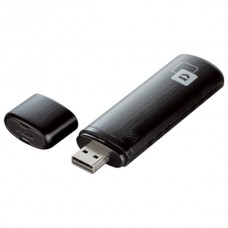 Adaptor USB Wireless Dual-Band 300 + 867Mbps negru D-LINK AC 1200 DWA-182