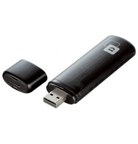 Adaptor USB Wireless Dual-Band 300 + 867Mbps negru D-LINK AC 1200 DWA-182