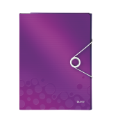 Mapa pentru conferinte A4 4 compartimente mov metalizat LEITZ WOW