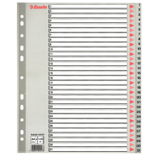 Index din plastic (PP) index 1-31 A4 ESSELTE Maxi