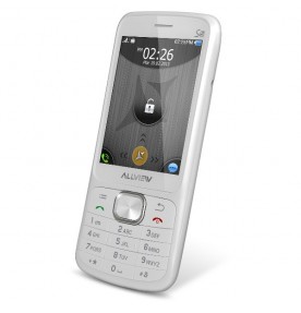 Telefon mobil Dual Sim 2.8"" 2MP Micro SD Bluetooth Alb ALLVIEW S5 Simply