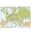 Harta plastifiata Europa fizica 70 x 50cm AMCO PRESS