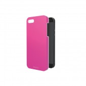 Carcasa iPhone 5/5S roz metalizat LEITZ Complete WOW