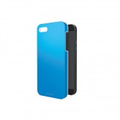 Carcasa iPhone 5/5S albastru metalizat LEITZ Complete WOW