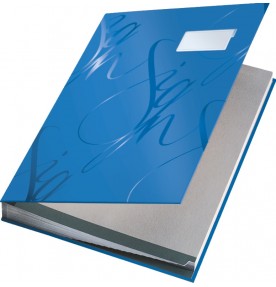 Mapa pentru semnaturi 17 separatoare albastru Leitz Design