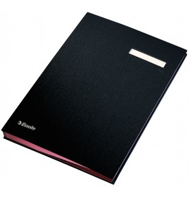 Mapa pentru semnaturi cu separatoare 20 separatoare negru Esselte