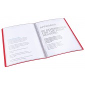 Mape de prezentare coperta moale 20 folii rosu Esselte VIVIDA