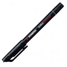 Marker permanent 0.4mm negru STABILO OHPen S
