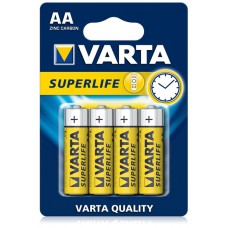 Baterii AA zinc-carbon 4 bucati VARTA Super Life