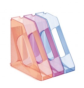 Suport vertical roz transparent Esselte Europost Solea