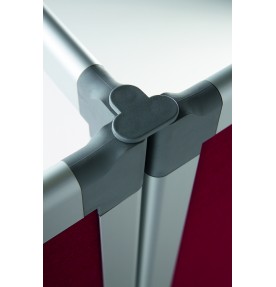 Conector triplu din plastic pentru pereti despartitori SMIT