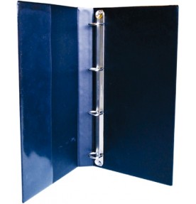 Mapa cu inele pentru 120 carti vizita, KANGARO De luxe - negru